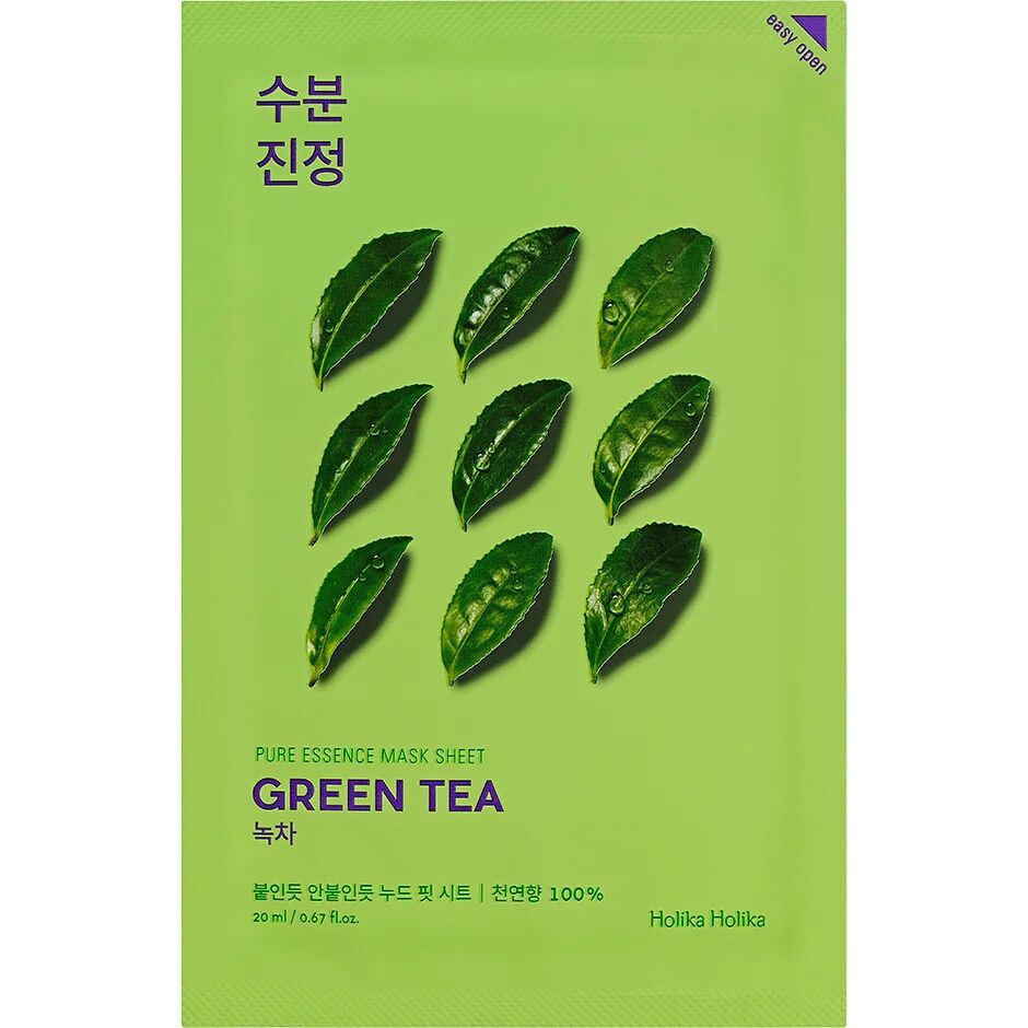 Holika Holika Pure Essence Mask Sheet - Green Tea,  Holika Holika Ansiktsmaske