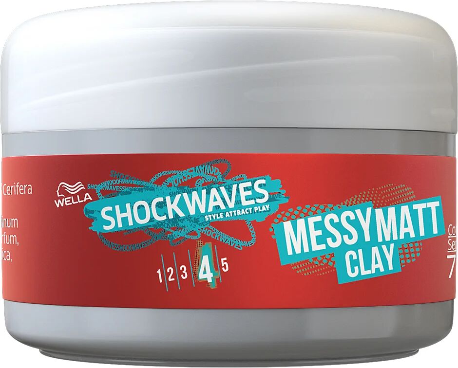 Wella Styling Wella Shockwaves Ultra Effective Go Mate Clay Wax, 75 ml Wella Styling Hårvoks