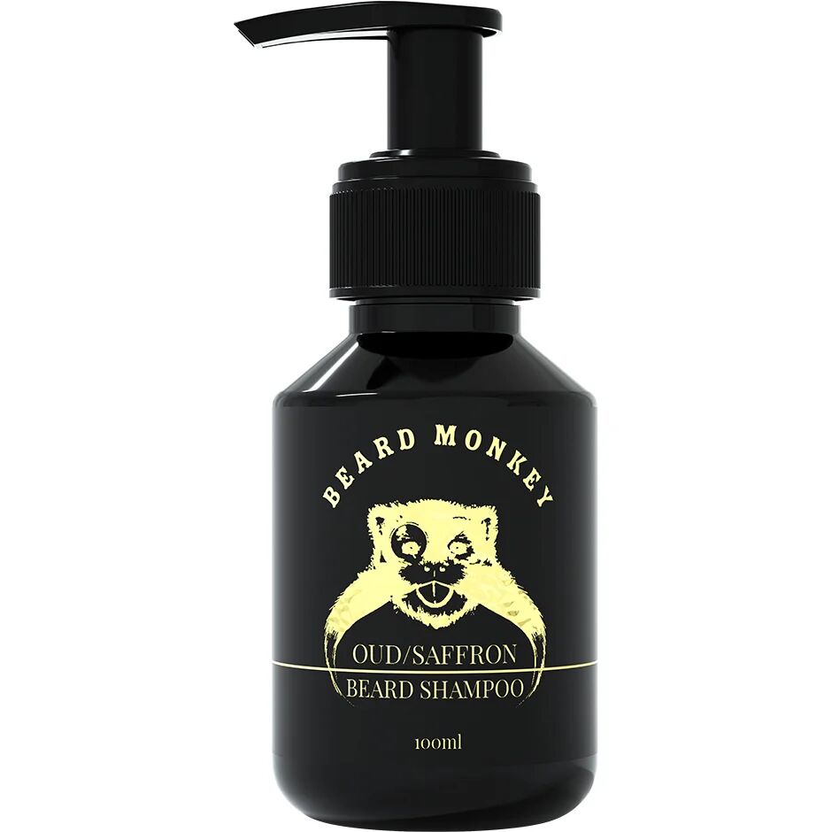 Beard Monkey Oud & Saffron Beard Shampoo, 100 ml Beard Monkey Skjeggshampoo & Skjeggbalsam