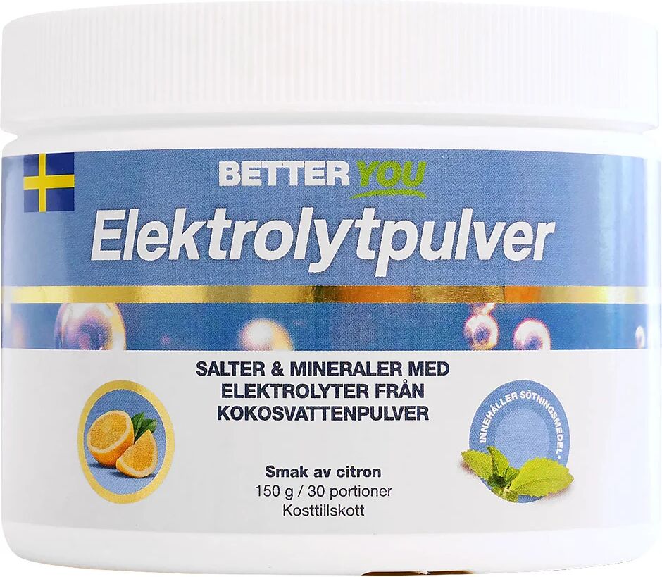 Better You Elektrolytpulver Citron, 150 g Better You Kosttilskudd