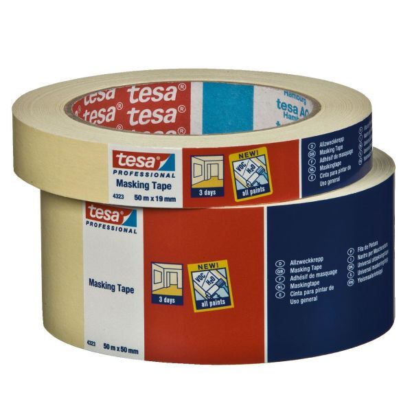 Tesa 4323 Maskeringsteip beige 50 m x 25 mm