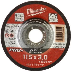 Milwaukee CC 42 PRO+ Kappeskive 115x3 mm