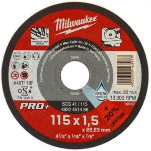 Milwaukee SCS 41 PRO+ Kappeskive 115x1,5 mm