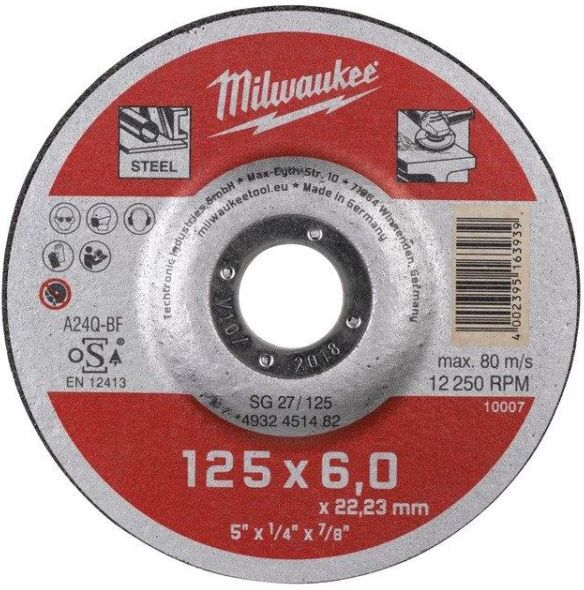 Milwaukee SG 27 Contractor Kappeskive 125x6 mm