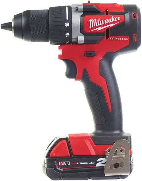 Milwaukee M18 CBLDD-202C Borskrutrekker med batteri og lader