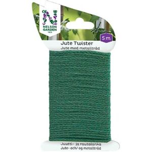 Nelson Garden Jute Twister Bindetråd grønn, 5 m