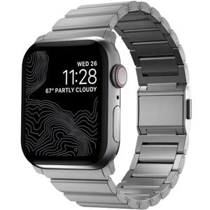 Nomad Apple Watch Titanium Band 45mm/44mm/42mm Silver