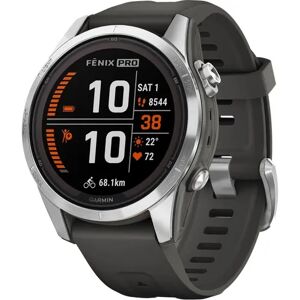 Garmin Fenix 7s Pro Solar Glass Ss W/graphite Band Gps-smartwatch