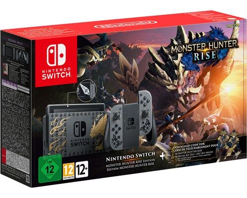 Nintendo Switch Monster Hunter Rise Limited Edition 32gb Grå