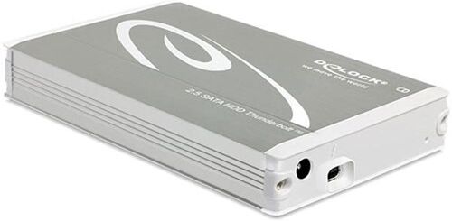 Delock 2.5? External Enclosure Sata Hdd > Thunderbolt 2.5" Thunderbolt Sølv