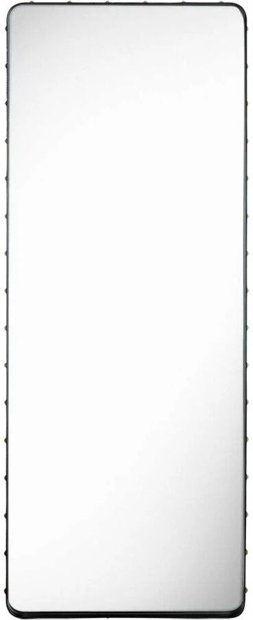 GUBI Adnet Wall Mirror Rectangular 70X180 Black Leather - GUBI  svart  +700 mm