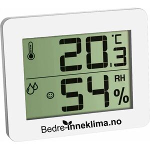 Arida Bedre Inneklima Hygrometer Og Termometer - Hvit