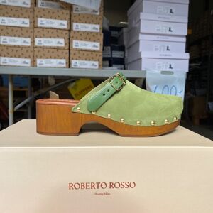 Roberto Rosso - Clogs Suede Leather Green 37 Grønn female Roberto Rosso - Clogs Suede Leather Green 37 Grønn female