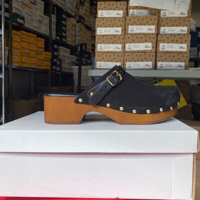 Roberto Rosso - Clogs Suede Leather Black 37 Brun female Roberto Rosso - Clogs Suede Leather Black 37 Brun female