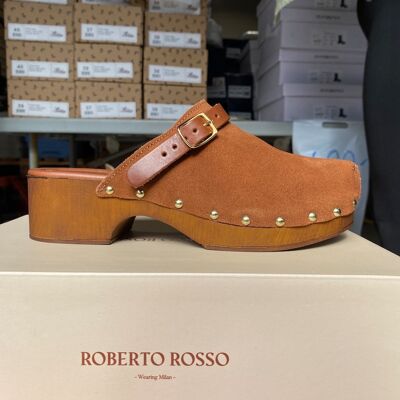 Roberto Rosso - Clogs Suede Leather Brown 36 Brun female Roberto Rosso - Clogs Suede Leather Brown 36 Brun female