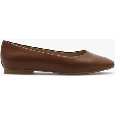 Roberto Rosso Trieste Ballerina Leather - Cognac - Lys Såle Gul storrelse 39 female Roberto Rosso Trieste Ballerina Leather - Cognac - Lys Såle Gul storrelse 39 female