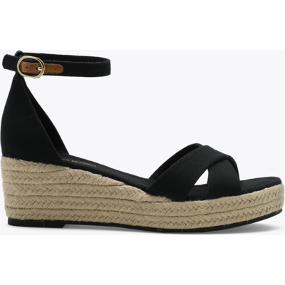 Roberto Rosso Azra Espadrille Wedge - Black Grå storrelse 40 female Roberto Rosso Azra Espadrille Wedge - Black Grå storrelse 40 female