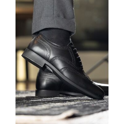 Roberto Rosso Gregers - Oxford Brogue Black Sort storrelse 43 male Roberto Rosso Gregers - Oxford Brogue Black Sort storrelse 43 male