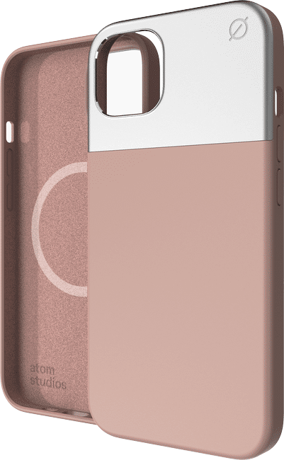 Atom Studios Split Silikon Deksel Iphone 13 Pro Pink Clay
