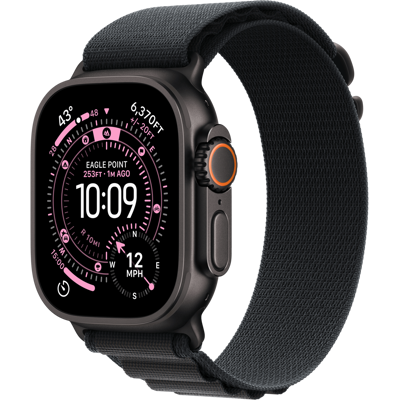Apple Watch Ultra 3 Titan Alpine Loop M 49mm, Svart Titan Apple Watch Ultra 3 Titan Alpine Loop M 49mm, Svart Titan