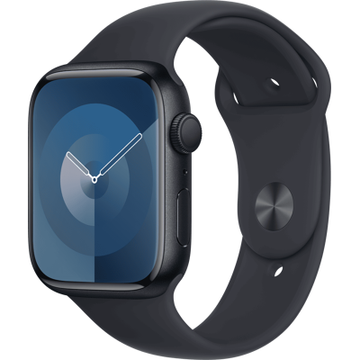 Apple Watch 9 Aluminium Sport Band M/l Gps 45mm, Midnatt Apple Watch 9 Aluminium Sport Band M/l Gps 45mm, Midnatt