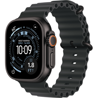 Apple Watch Ultra 3 Titan Ocean Band 49mm, Svart Titan Apple Watch Ultra 3 Titan Ocean Band 49mm, Svart Titan