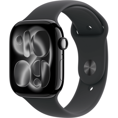 Apple Watch 11 Aluminium Sport Band S/m 46mm, Gagatsvart Apple Watch 11 Aluminium Sport Band S/m 46mm, Gagatsvart