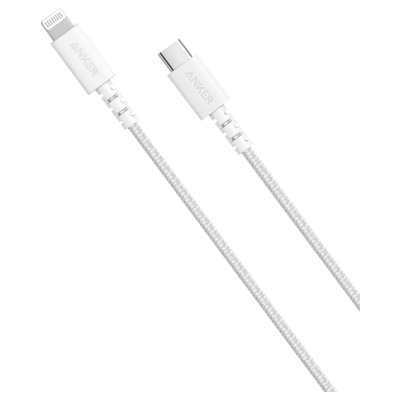 Anker A81B7G21 Lightning-kabel - 3m Hvit Anker A81B7G21 Lightning-kabel - 3m Hvit