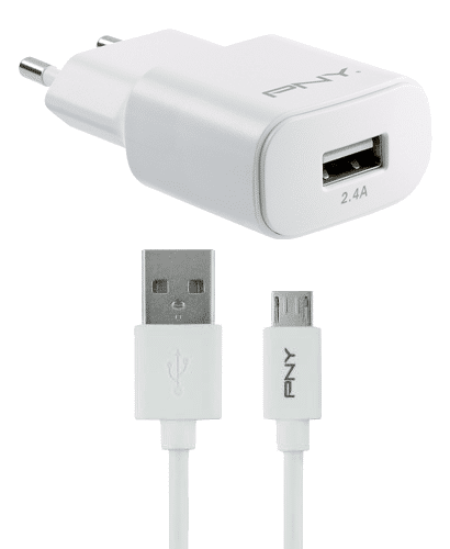 PNY Micro-Usb Vegglader M/kabel