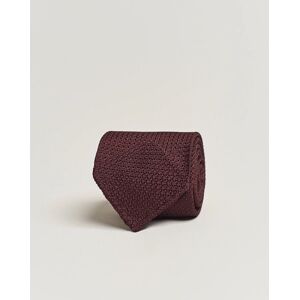 Drake's Silk Grenadine Handrolled 8 cm Tie Wine Red