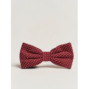 Amanda Christensen Micro Dot Pre Tie Silk Wine Red