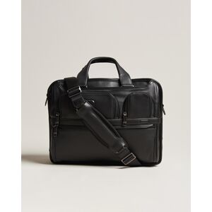 TUMI Alpha 3 Exp Organizer Laptop Leather Brief Black