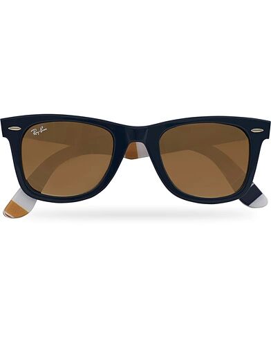 Ray-Ban RB2140 Wayfarer Sunglasses Dark Blue/Brown