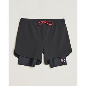 District Vision Layered Pocketed Trail Shorts Black