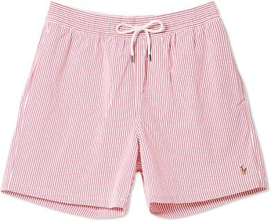 Polo Ralph Lauren Traveller Striped Seersucker Swimshorts Red/White