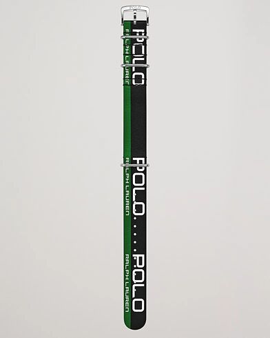 Polo Ralph Lauren Leather Sporting Strap Black/Green