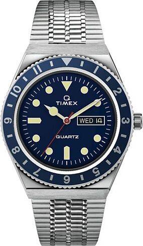 Timex Q Reissue 1979 Steel/Blue