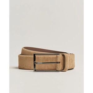 Boss Calindo Suede Belt Medium Brown