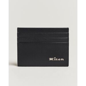 Kiton Saffiano Leather Cardholder Black