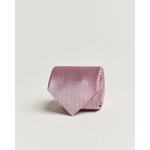 Zegna Monogram Silk Tie Pink