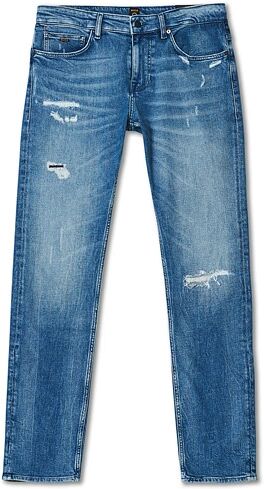 Boss Casual Delaware Slim Fit Shredded Jeans Medium Blue