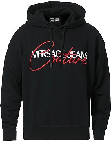 Versace Jeans Couture Embroidered Signature Hoodie Black