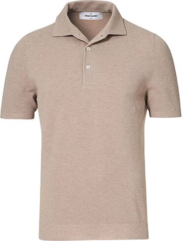 Gran Sasso Knitted One Piece Collar Polo Beige