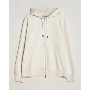 Brunello Cucinelli Soft Cotton Full Zip Hoodie Light Beige