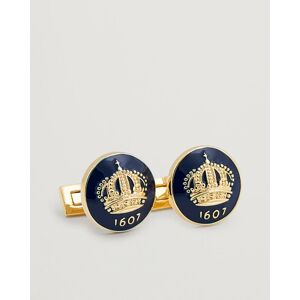 Skultuna Cuff Links The Crown Gold/Royal Blue