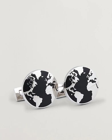 Skultuna Cuff Links World Traveler Black