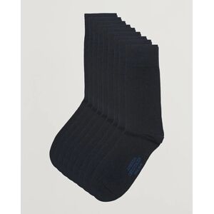 Amanda Christensen 9-Pack True Cotton Socks Dark Navy