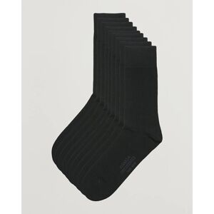 Amanda Christensen 9-Pack True Cotton Socks Black