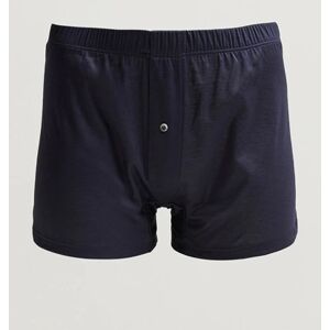 Zimmerli of Switzerland Sea Island Cotton Boxer Shorts Navy