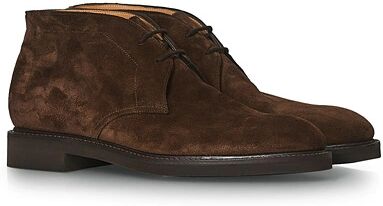 John Lobb Heywood Chukka Boot Dark Brown Suede